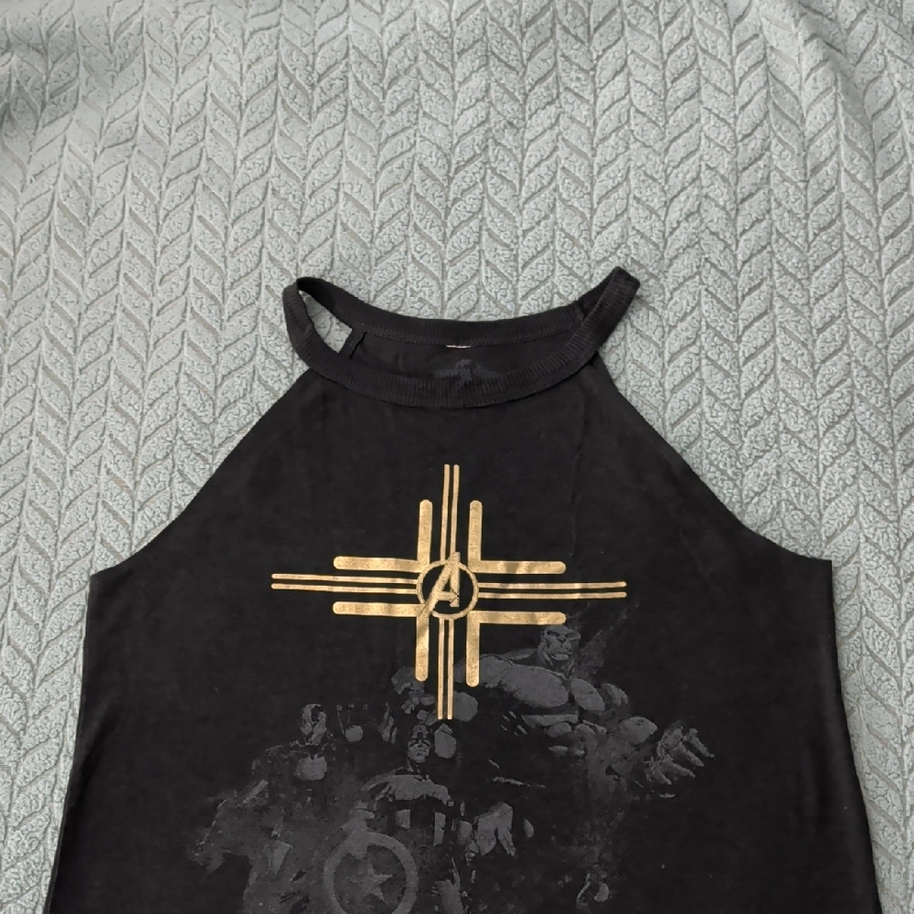 Marvel Black and Gold Tank Top